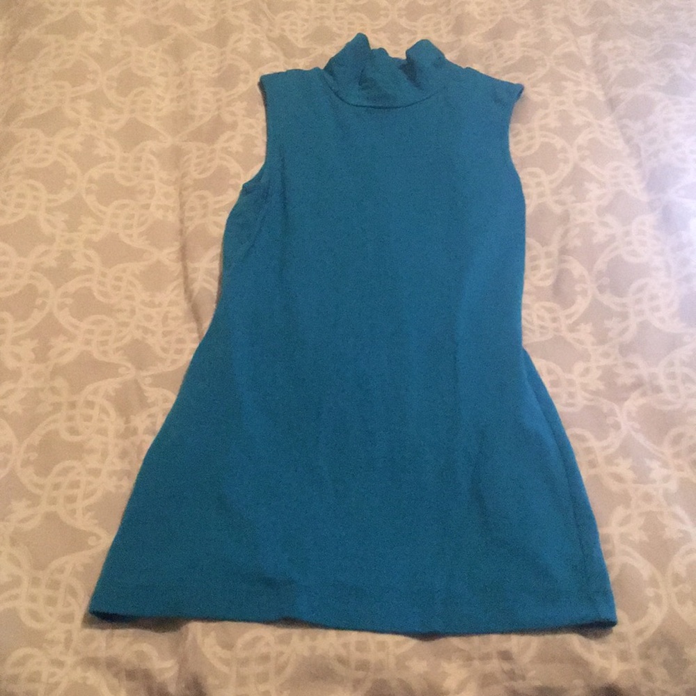 Express right blue high neck tank